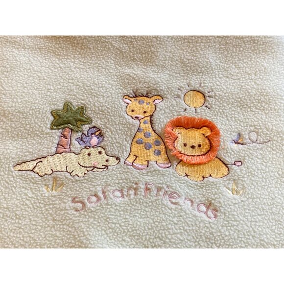 Koala Baby Blanket Green Safari Animal Friends Lovey Security Reversible - Picture 2 of 8